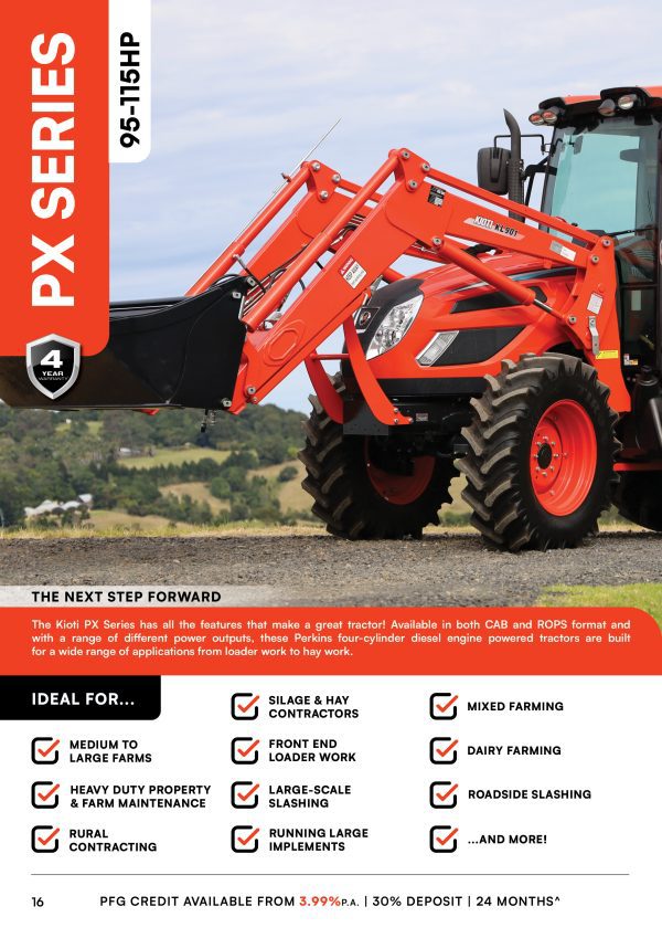KIOTI PX1052 CAB TRACTOR - Image 4
