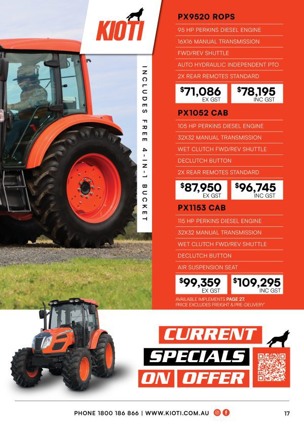 KIOTI PX1052 CAB TRACTOR - Image 5